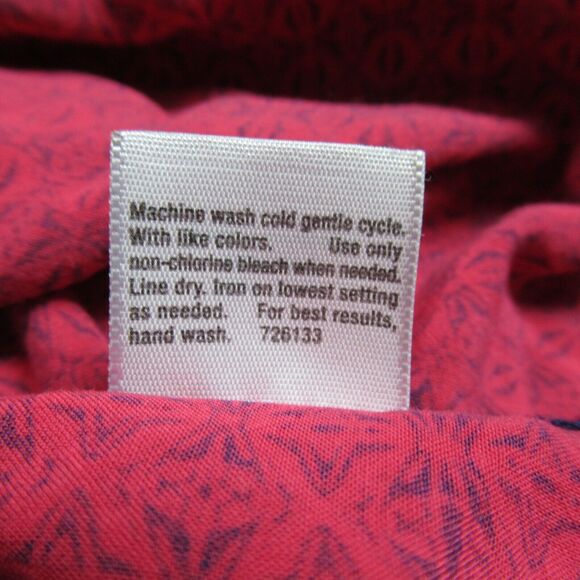 ANA Dress Womens Size XL Pink Sleeveless Geometric Boho Shift Midi Lounge Casual - Picture 9 of 10